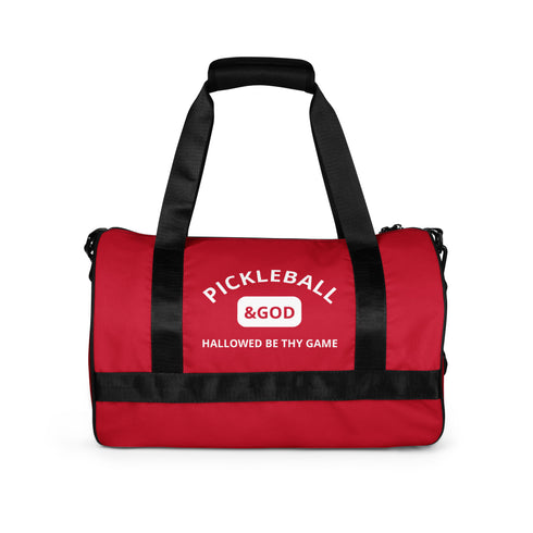Pickleball &GOD Crimson Gym Bag