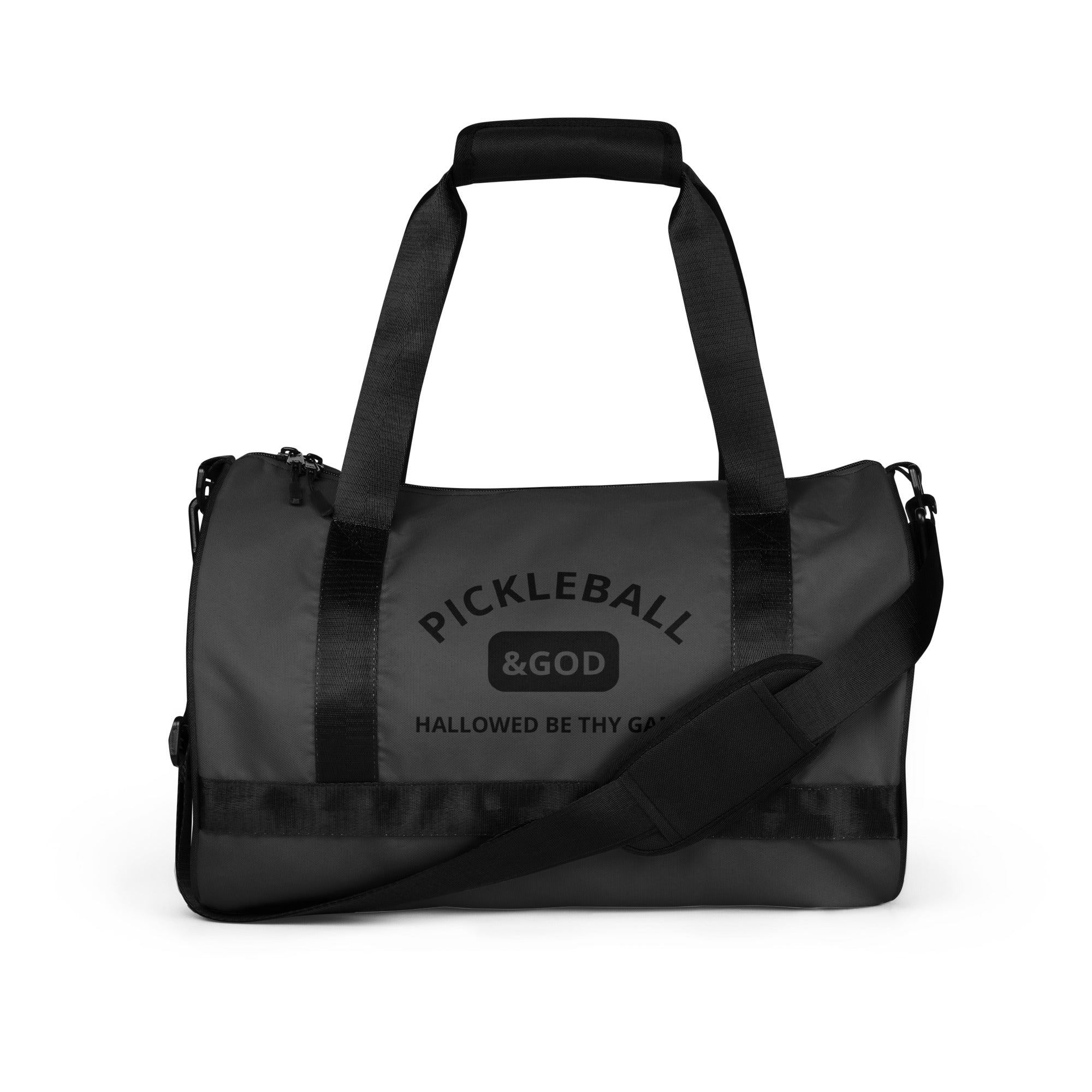 Pickleball &GOD Black Smoke Gym Bag