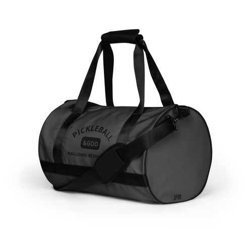 Pickleball &GOD Black Smoke Gym Bag