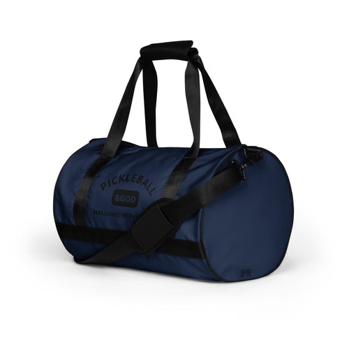 Pickleball &GOD Black Classic Gym Bag