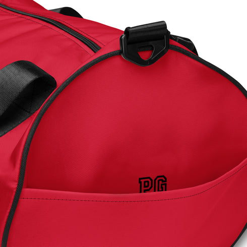 Pickleball &GOD Black Crimson Gym Bag