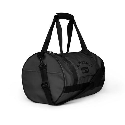 Pickleball &GOD Black Smoke Gym Bag