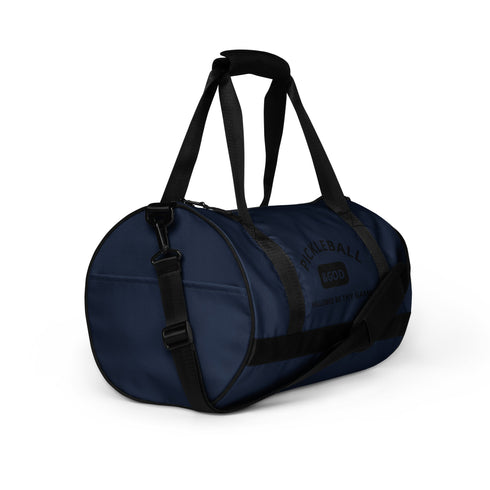 Pickleball &GOD Black Classic Gym Bag