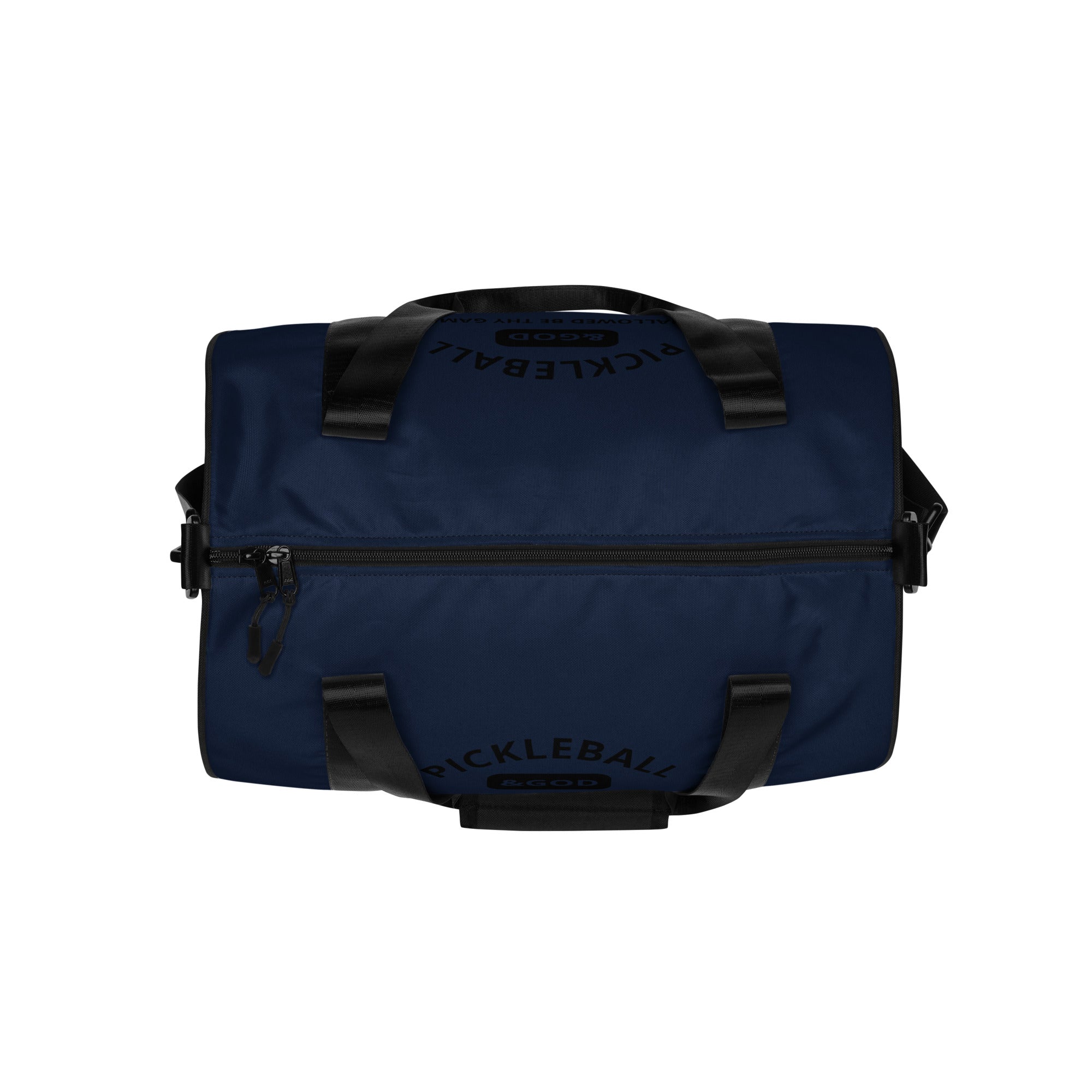 Pickleball &GOD Black Classic Gym Bag