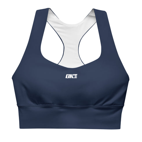 1STAR Navy Longline Sports Bra