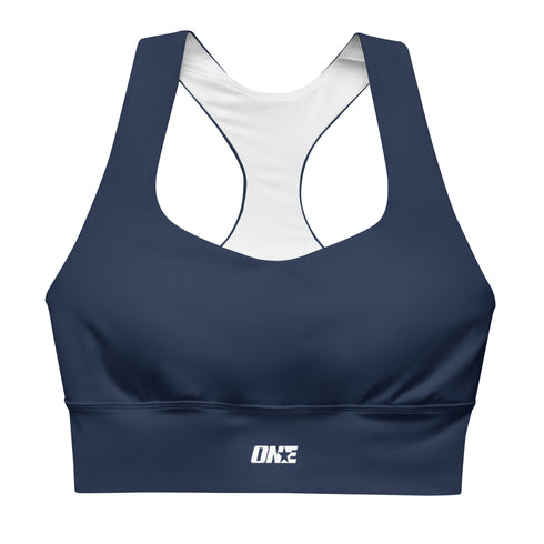 1STAR Mid Navy Longline Sports Bra