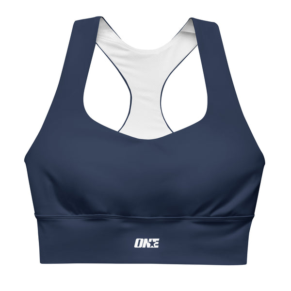 1STAR Mid Navy Longline Sports Bra