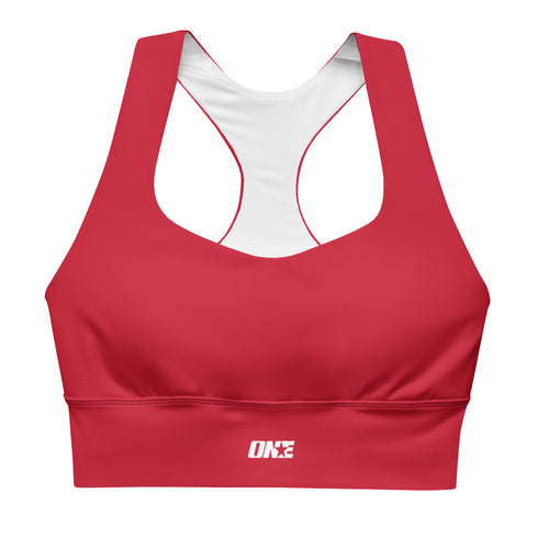 1STAR Crimson Mid Longline Sports Bra
