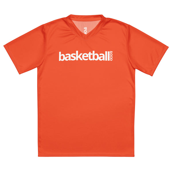 Basketball &God Outrageous Recycled Sports Jersey T-Shirt