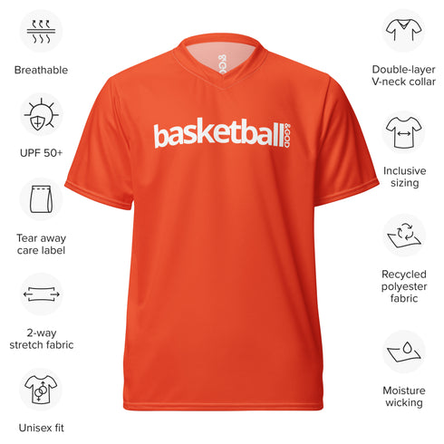Basketball &God Outrageous Recycled Sports Jersey T-Shirt