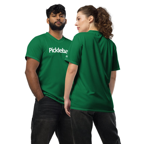 Pickleball &GOD Emerald Recycled Sports Jersey T-Shirt