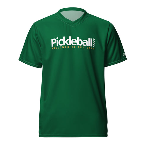 Pickleball &GOD Emerald Recycled Hallowed Sports Jersey T-Shirt