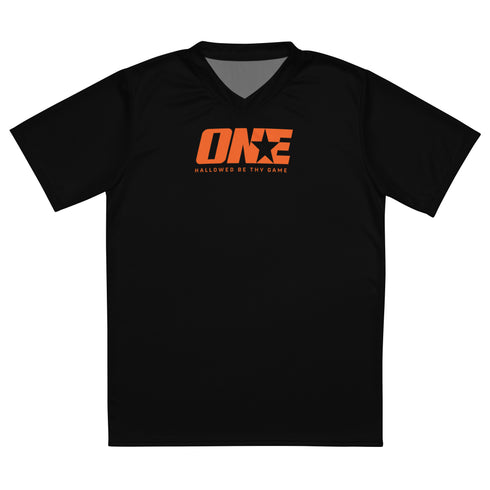 1STAR Outrageous Black Sports Jersey T-Shirt