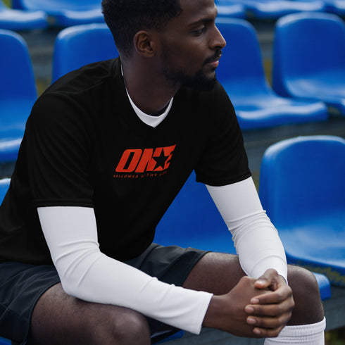 1STAR Outrageous Black Sports Jersey T-Shirt