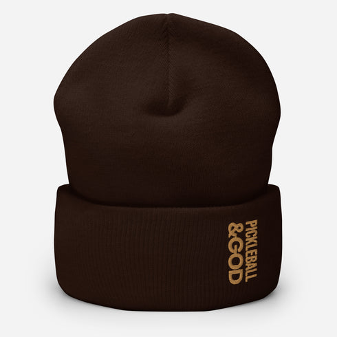 Pickleball &GOD Zest Cuffed Beanie