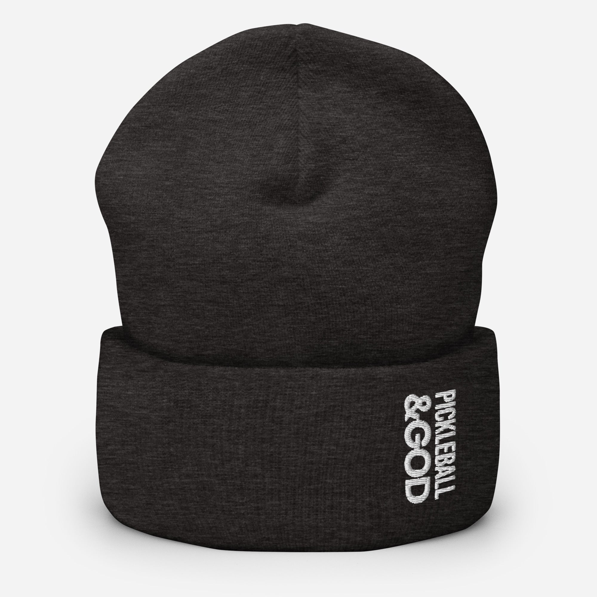 Pickleball &GOD Cuffed Beanie