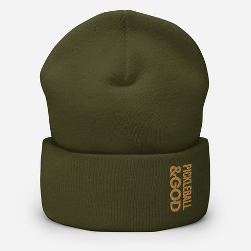 Pickleball &GOD Zest Cuffed Beanie