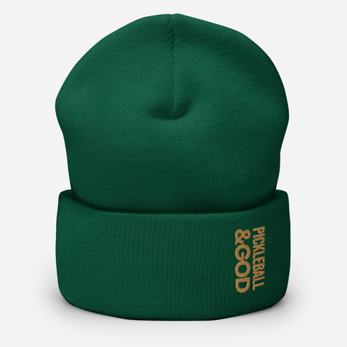 Pickleball &GOD Zest Cuffed Beanie