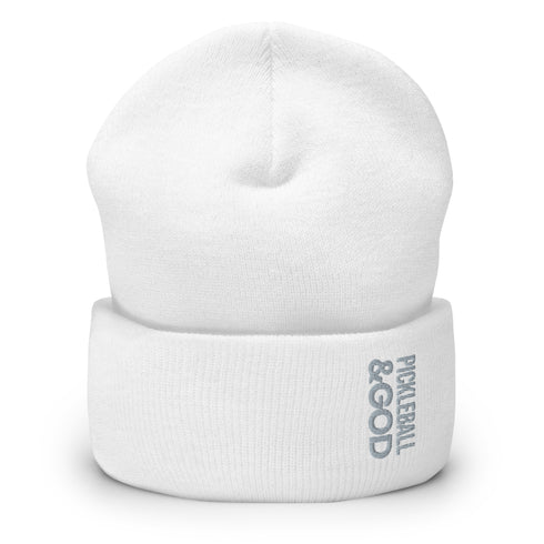 Pickleball &GOD Smoke Cuffed Beanie