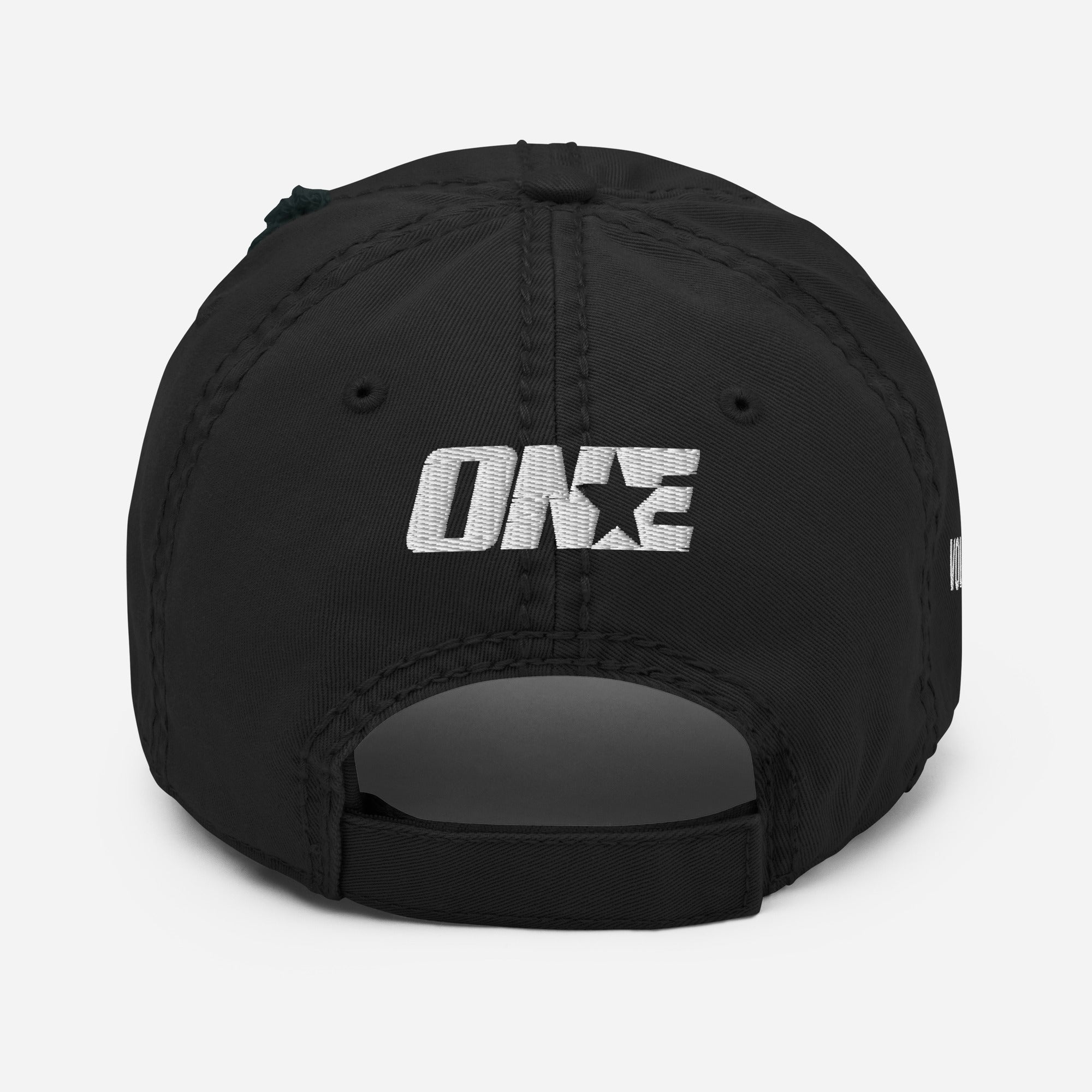 Volleyball 1STAR Distressed Dad Cap