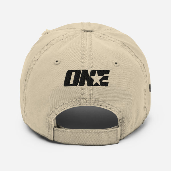Volleyball 1STAR Distressed Dad Cap