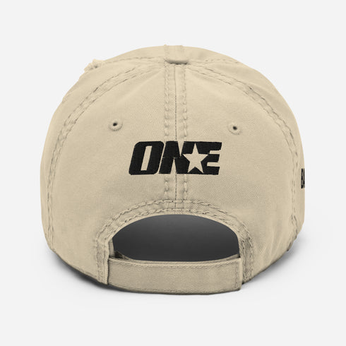 Baseball 1STAR Distressed Dad Cap