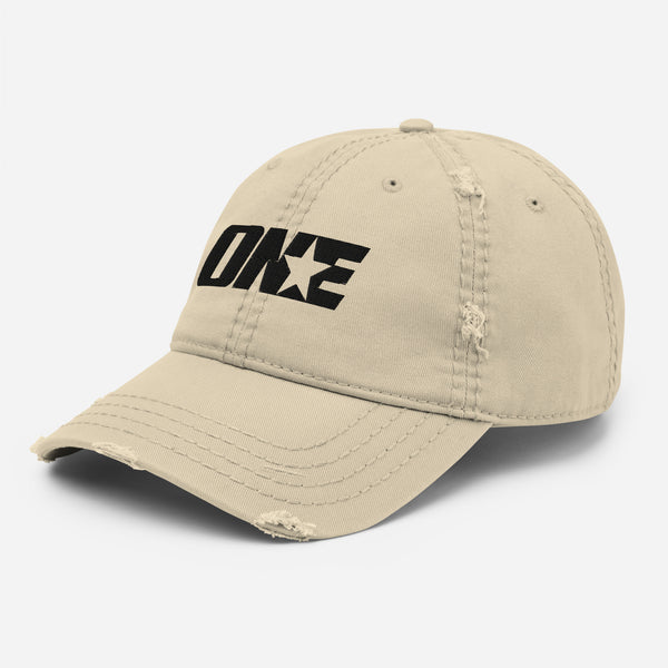 Volleyball 1STAR Distressed Dad Cap