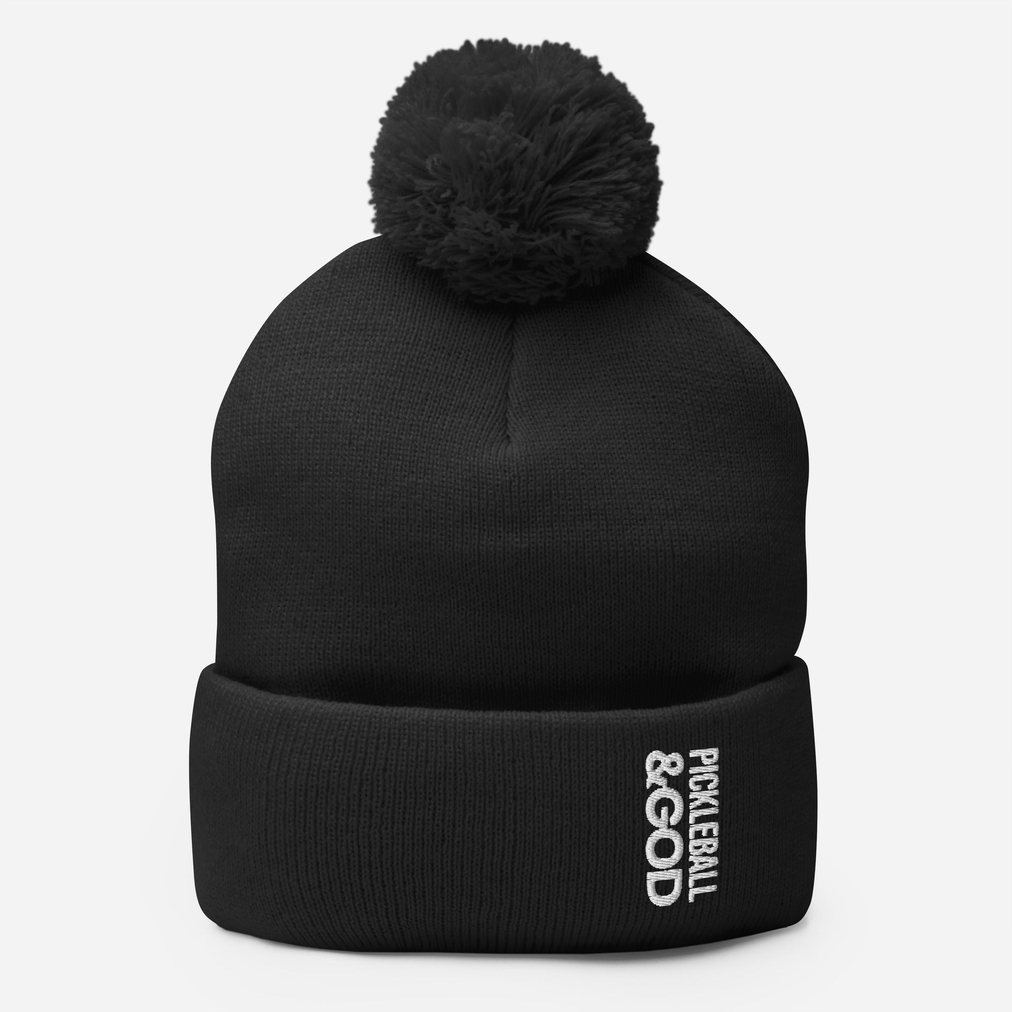 Pickleball &GOD Pom-Pom Beanie