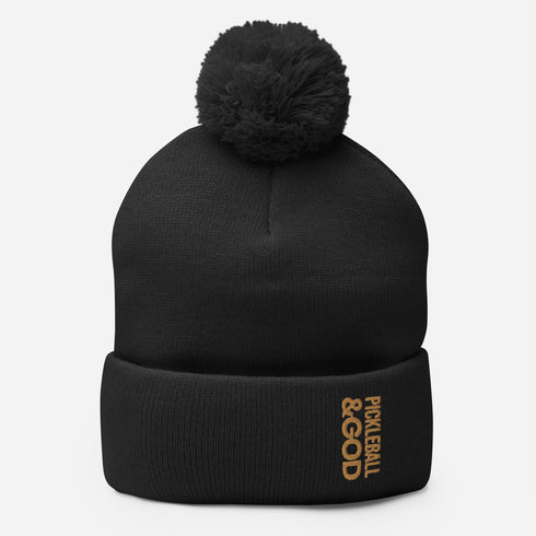 Pickleball &GOD Zest Pom-Pom Beanie