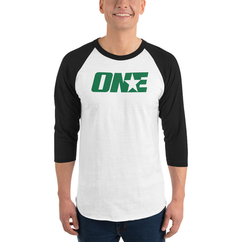 1STAR Emerald Logo 3/4 Sleeve Raglan T-Shirt