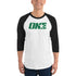 1STAR Emerald Logo 3/4 Sleeve Raglan T-Shirt