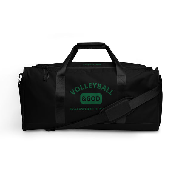 Volleyball &God Evergreen Duffle Bag