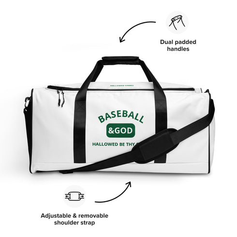 Baseball &God Shamrock Duffle Bag