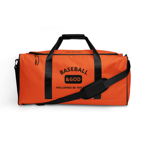 Baseball &God Onyx Duffle Bag