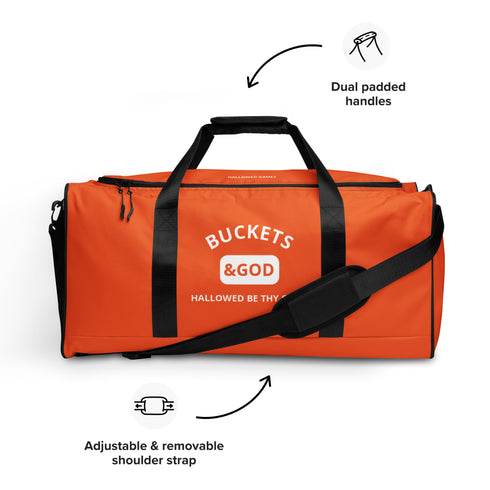 Buckets &God Orange Duffle Bag