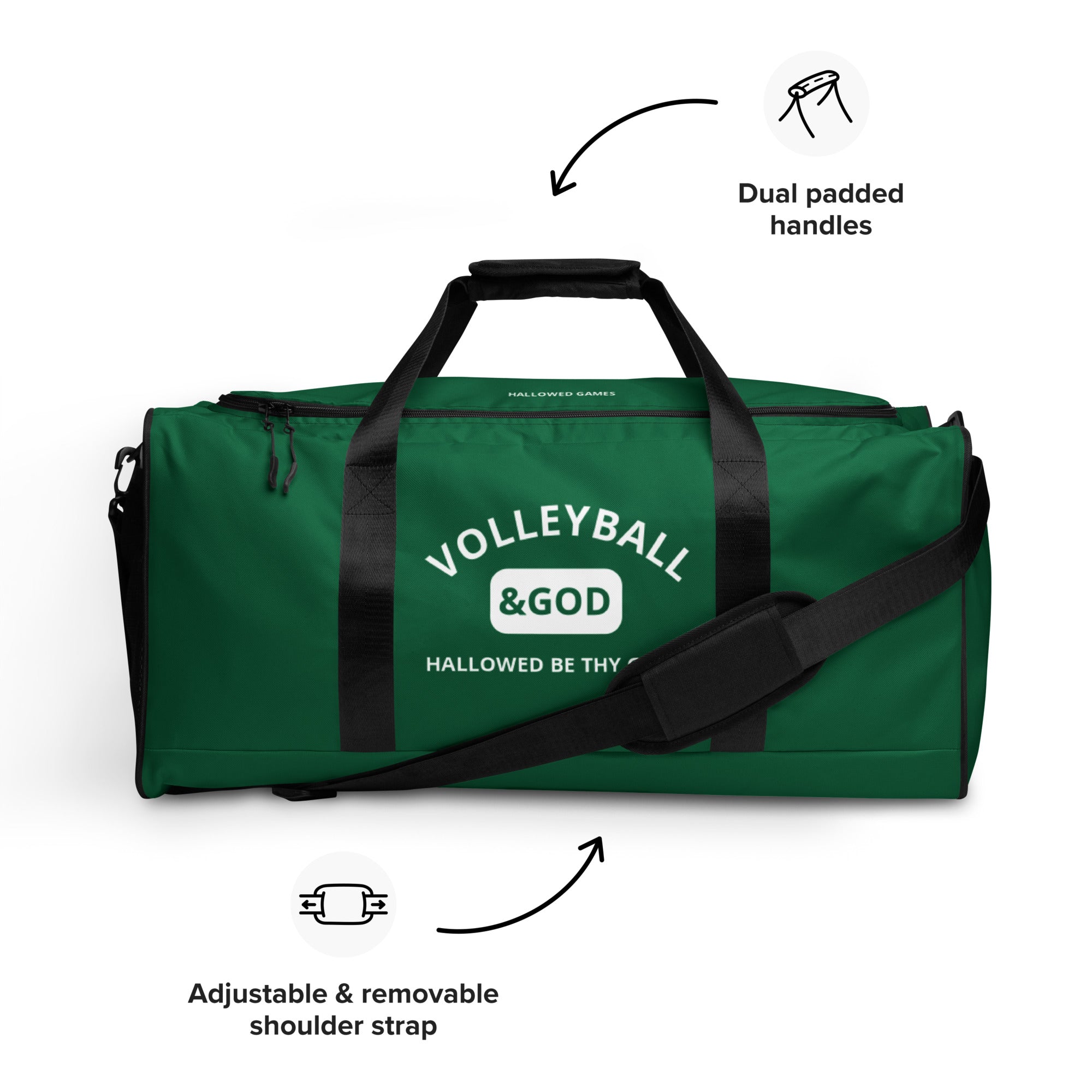 Volleyball &God Irish Duffle Bag