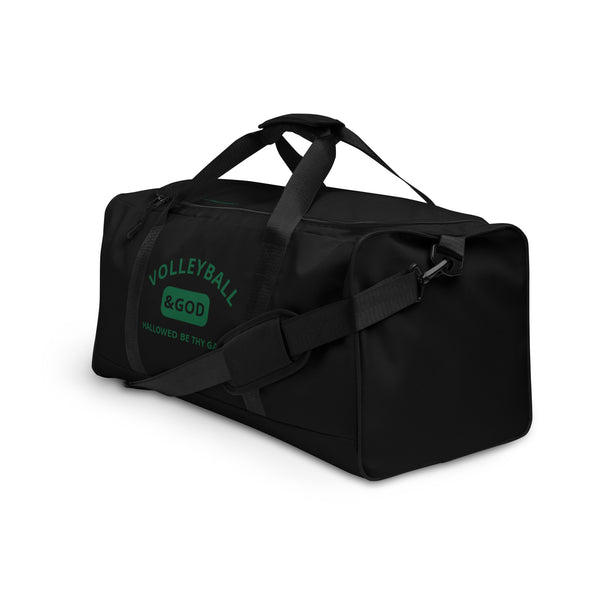 Volleyball &God Evergreen Duffle Bag
