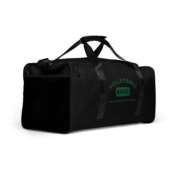 Volleyball &God Evergreen Duffle Bag