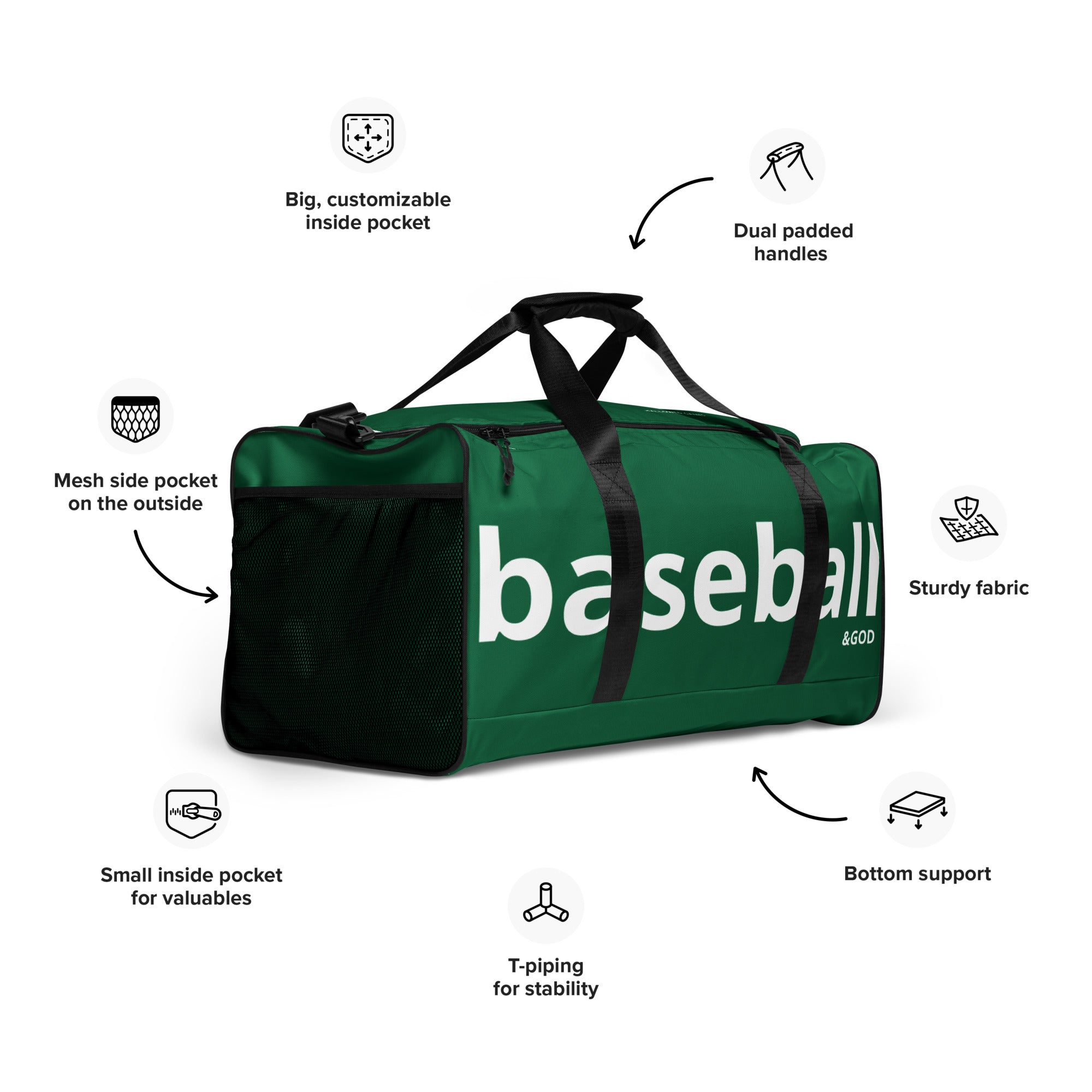 Baseball &God Irish City Duffle Bag