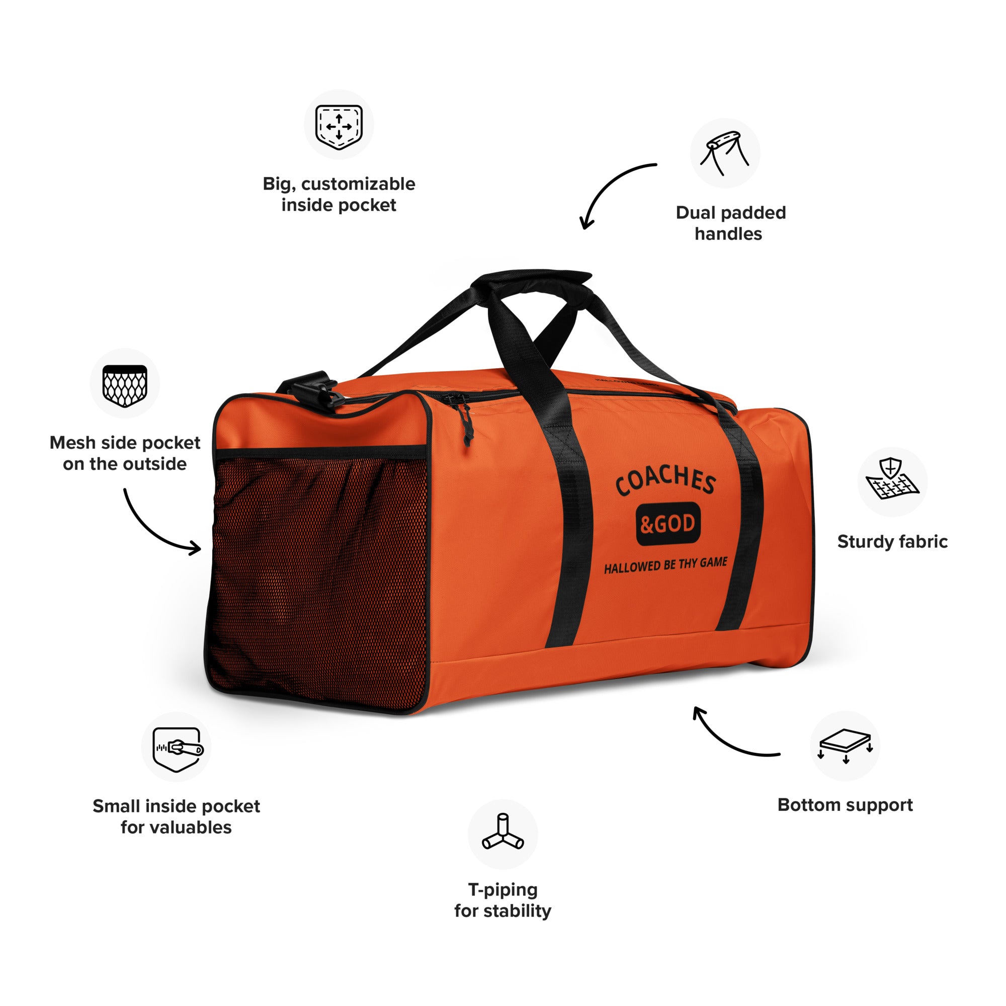 1STAR Coaches &God Onyx Duffle Bag