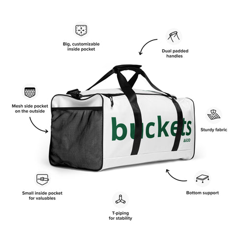 Buckets &God Shamrock City Duffle Bag