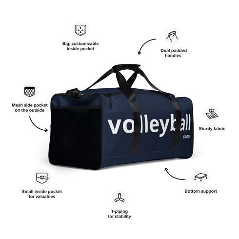 Volleyball &God Classic City Duffle Bag