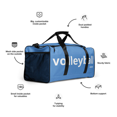 Volleyball &God Sky City Duffle Bag