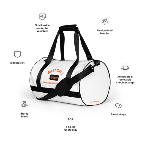 Baseball &God Outrageous Gym Bag