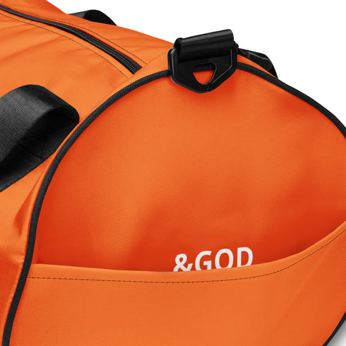 Baseball &God Orange Gym Bag
