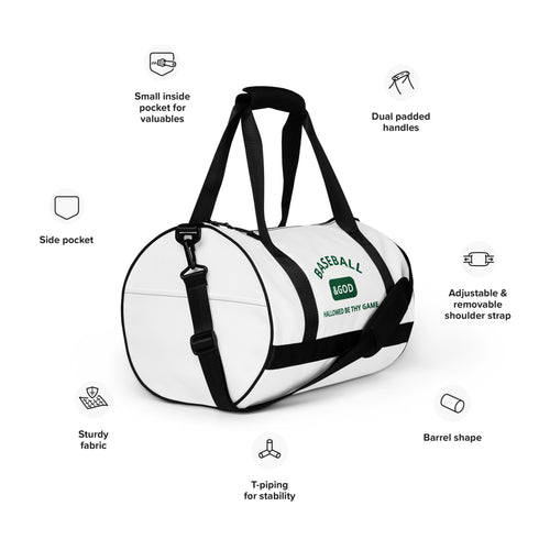 Baseball &God Shamrock Gym Bag