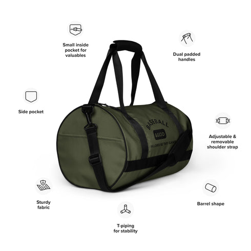 Baseball &God Game Gym Bag