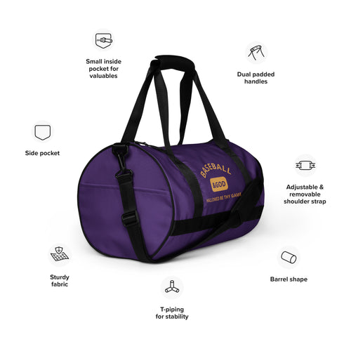 Baseball &God Icon Gym Bag