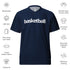 Basketball &God Navy Recycled Unisex Sports Jersey T-Shirt