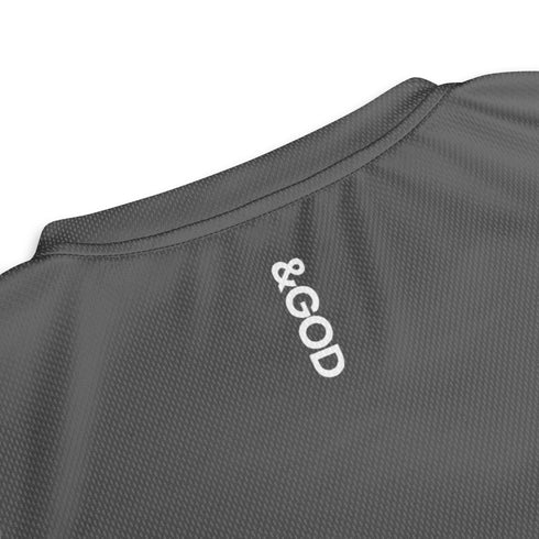 Basketball &God Grey Recycled Unisex Sports Jersey T-Shirt